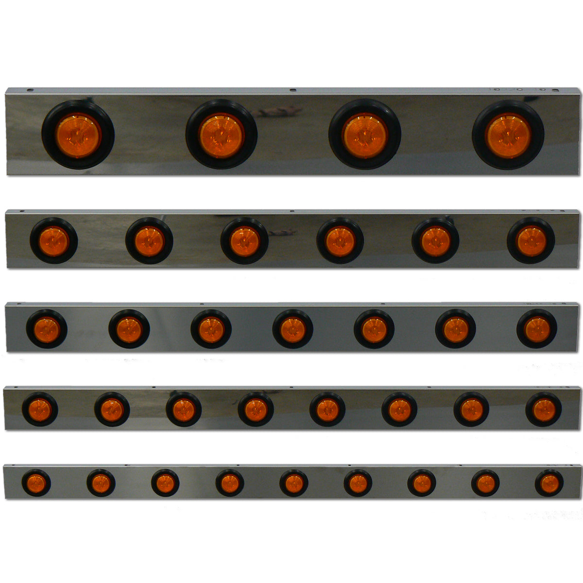3.5" Light Channels with 2" Lights (Various Lengths)