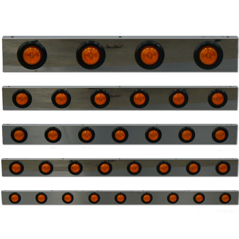 3.5" Light Channels with 2" Lights (Various Lengths)