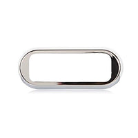 3.8 Inch Chrome Light Bezel for Low Profile LED Surface Mount Warning Lights