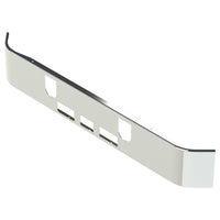 14" 1994-2004 CH MACK Set Forward Axle Chrome Bumper w Light, Step & Hitch Holes