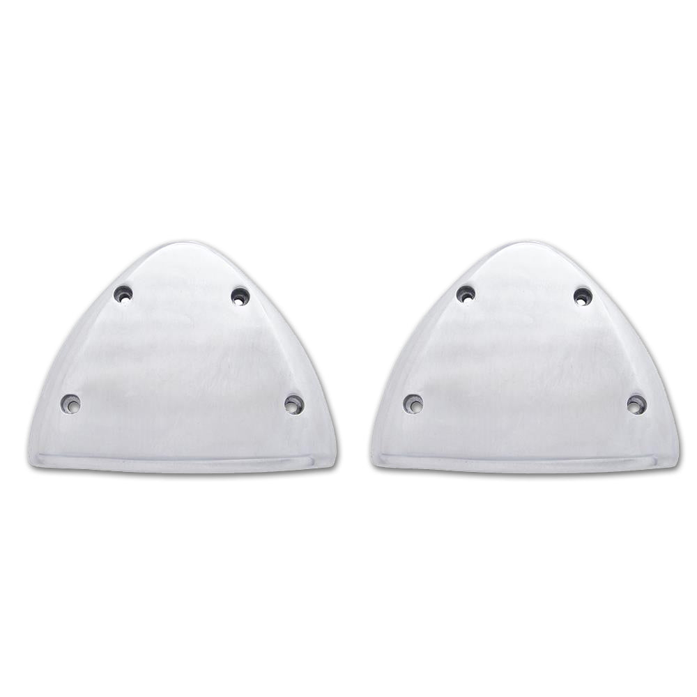 Polished Aluminum Headlight Turn Signal Cover Kit For Peterbilt