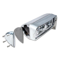 Polished Aluminum Headlight Turn Signal Cover Kit For Peterbilt
