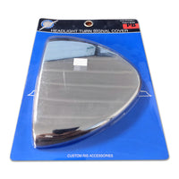 United Pacific Headlight Turn Signal Cover - Chrome Plastic