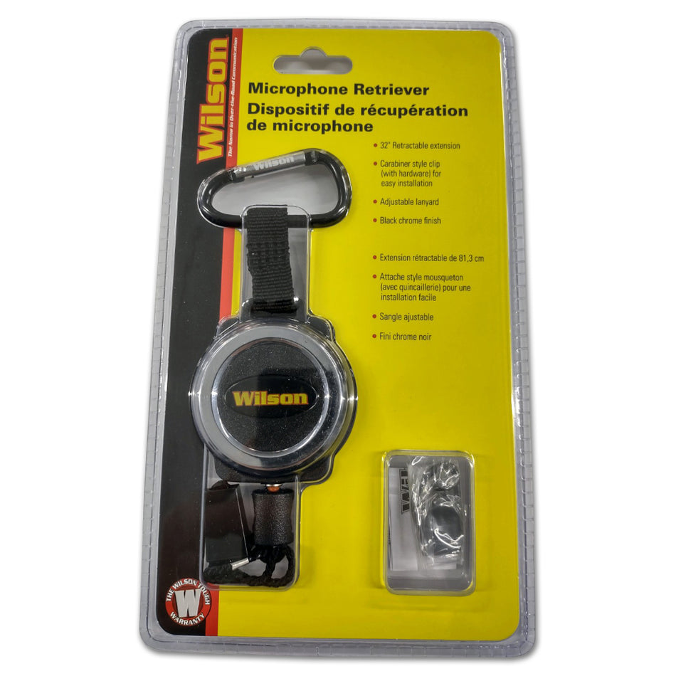Wilson® Antennas 305MRBC - CB Microphone Retractor With Black Chrome Finish