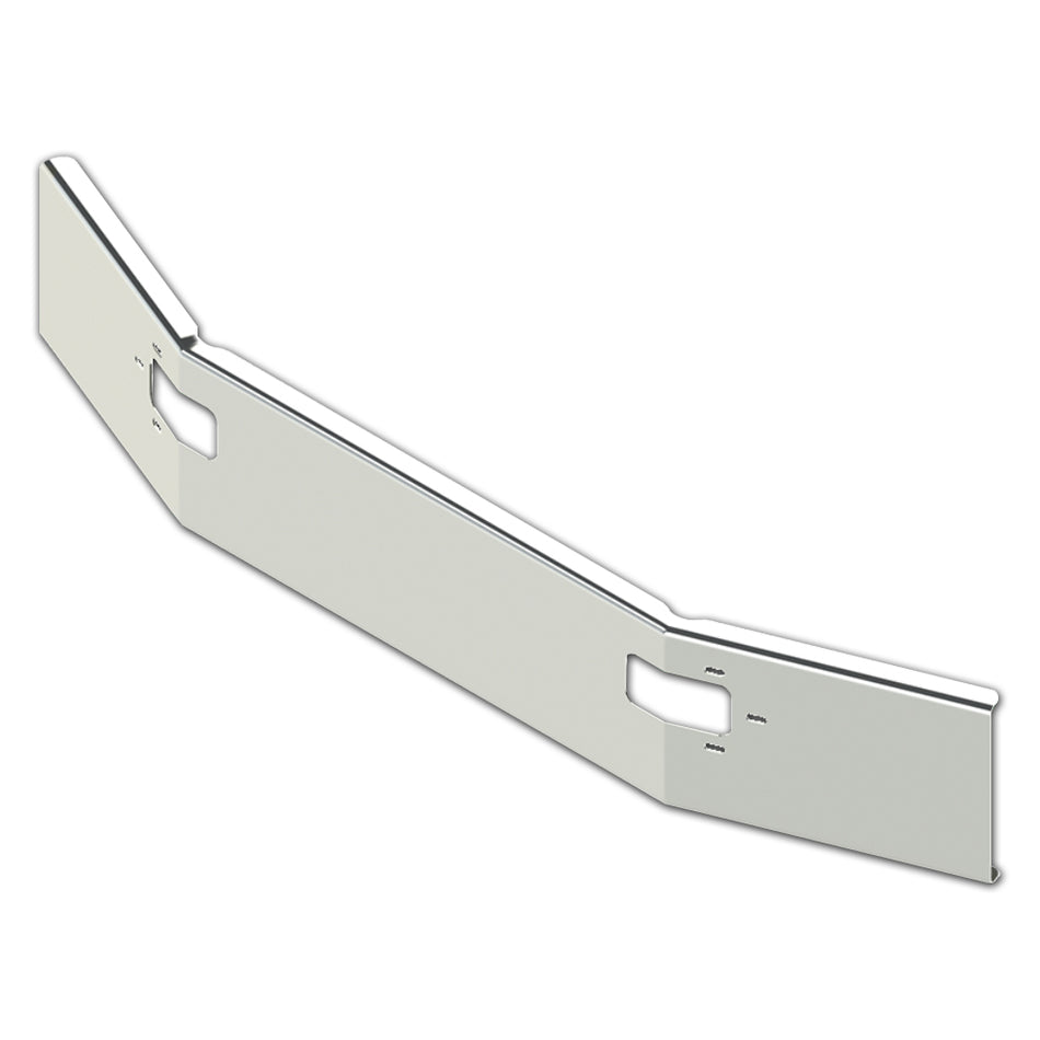 1994-2003 MACK 14" High, 10.5" Break 7GA Steel Chrome Bumper w Bolt & Tow Pin Holes