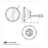 ULTRALIT - 8 High Power LED 5-3/4" Headlight - Silver