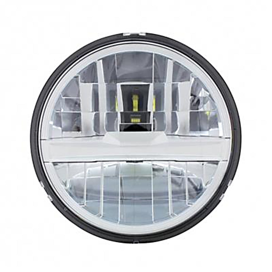 ULTRALIT - 8 High Power LED 5-3/4" Headlight - Silver