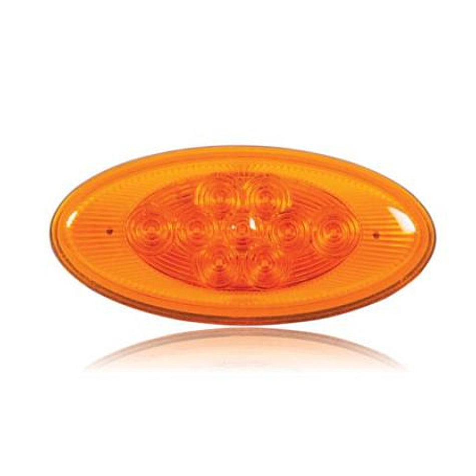 Maxxima 4" x 2" Oval Amber Side Turn/Marker Peterbilt® Replacement Light - Berube's Truck Accessories