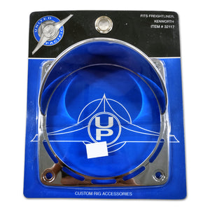 Square Directional Light Bezel w/ Visor (fits OEM Kenworth & Freightliner)