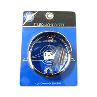 Light Bezel w/ Visor Side Mount for 3" 15 LED Double Face Dual Function Light