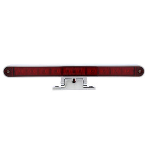 United Pacific 10 LED Dual Function 3rd Brake Light With Chrome Swivel Pedestal Base - Red LED/Red Lens