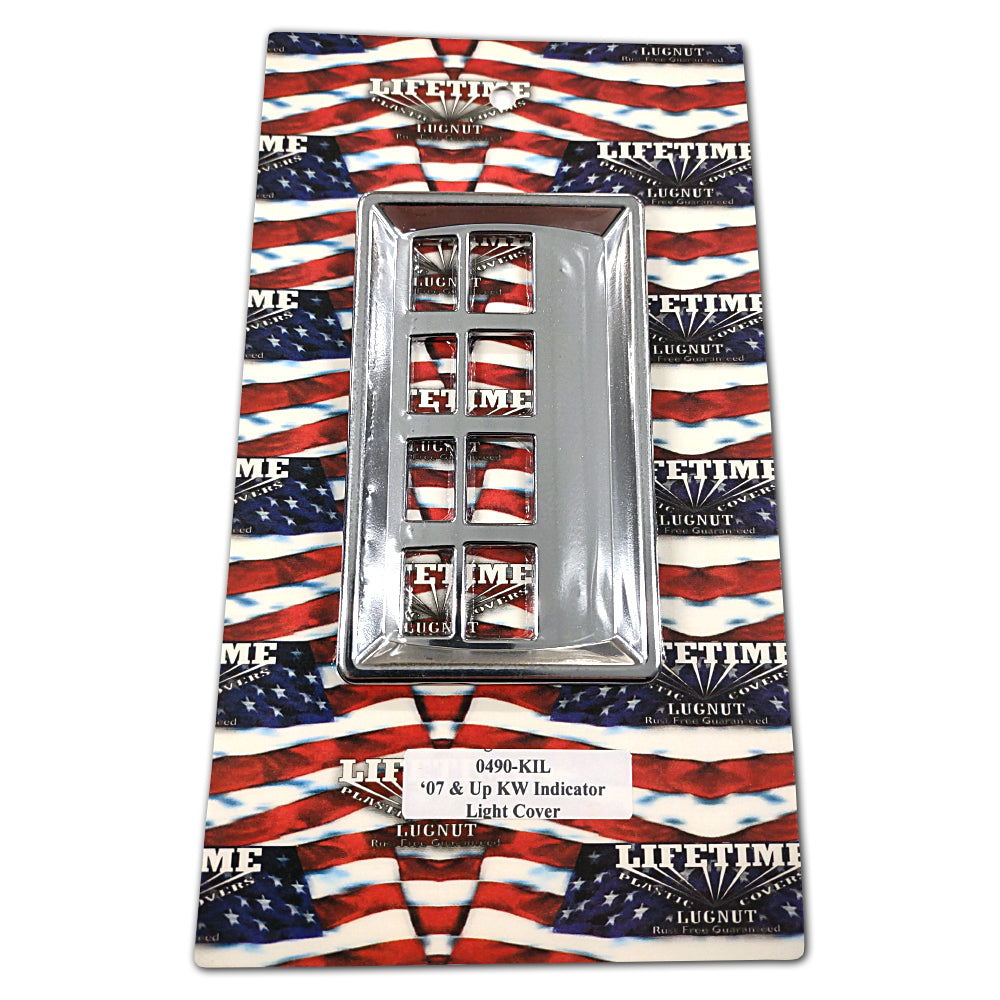 2007+ Kenworth Chromed Plastic Light Switch Bezel