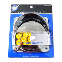 Square LED Mirrored Bezel w/ Visor