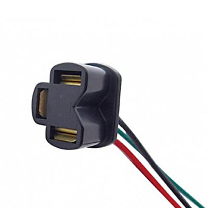 United Pacific 3 Contact Female Headlight Pigtail For H4 Halogen Bulb