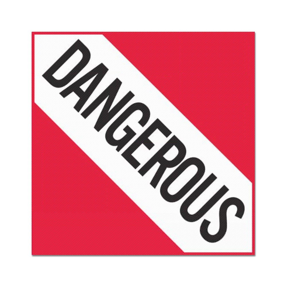 Placard Decal - Dangerous