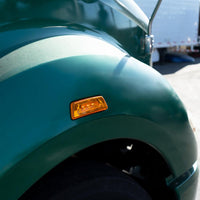 3 LED Fender Turn Signal/Parking Light For Kenworth T680/T700/T880 - Amber LED/Amber Lens