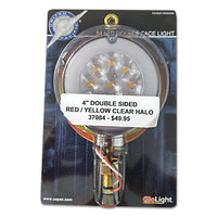 United Pacific 4" Round Amber/Red Double Face Glo Light