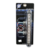 United Pacific 20 LED 6-1/2" Double Face Light Bar - Amber & Red LED/Clear Lens