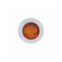 United Pacific .75 inch - 3 LED Dual Function Mini Clearance/Marker Light With Bezel - Amber or Red
