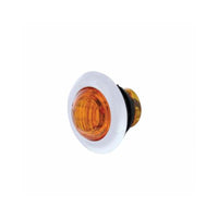 United Pacific .75 inch - 3 LED Dual Function Mini Clearance/Marker Light With Bezel - Amber or Red