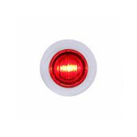 United Pacific .75 inch - 3 LED Dual Function Mini Clearance/Marker Light With Bezel - Amber or Red