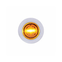 United Pacific .75 inch - 3 LED Dual Function Mini Clearance/Marker Light With Bezel - Amber or Red