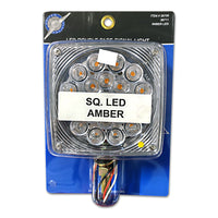 45 LED Single Stud Double Face Turn Signal Light - Amber LED/Amber Lens