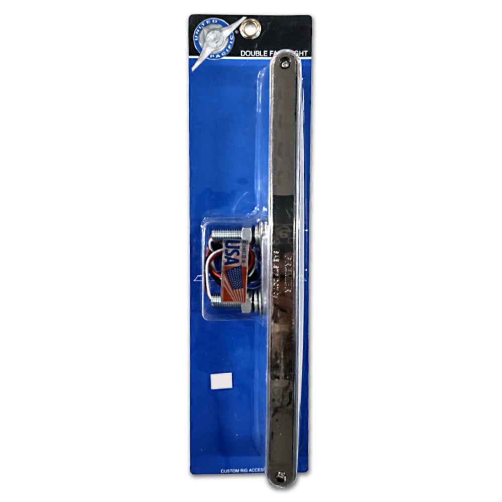 14 LED 12" Double Face Light Bar - Amber & Red LED