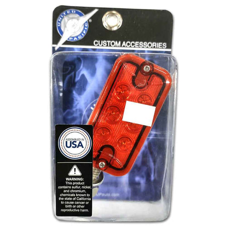 United Pacific Red/Amber Rectangle Double Face Dual Function Light
