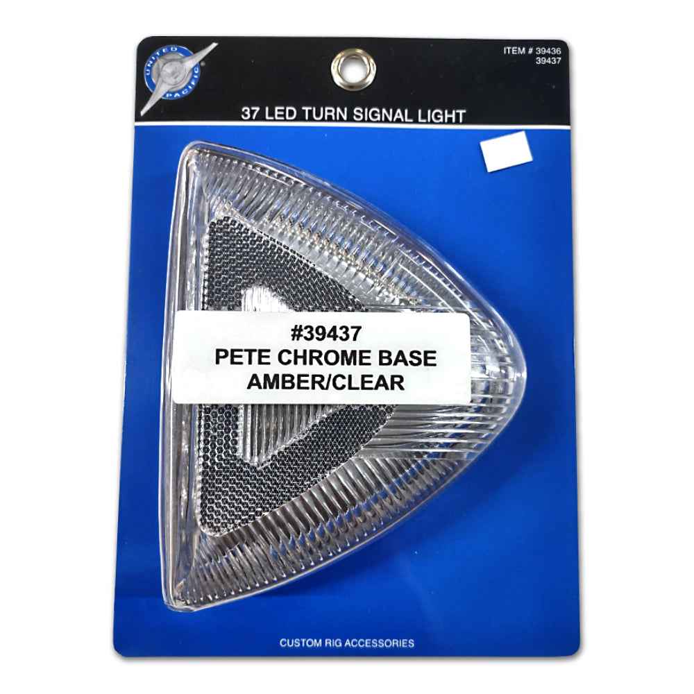 Peterbilt Amber LED Directional With Chrome Inner Base