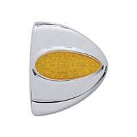 39 LED Teardrop Headlight Turn Signal Light Cover For Peterbilt - Amber LED/Amber Lens