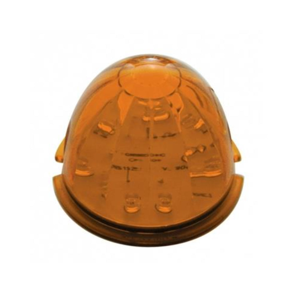 United Pacific 17 LED Dual Function Watermelon Cab Light - Amber LED/Amber Lens