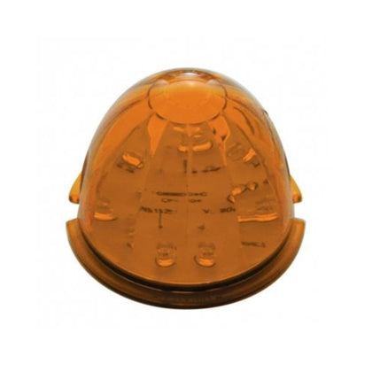 United Pacific 17 LED Dual Function Watermelon Cab Light - Amber LED/Amber Lens