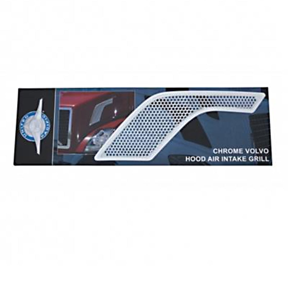 2003-17 Volvo VN/VNL Chrome Hood Air Intake Grill - Driver Side