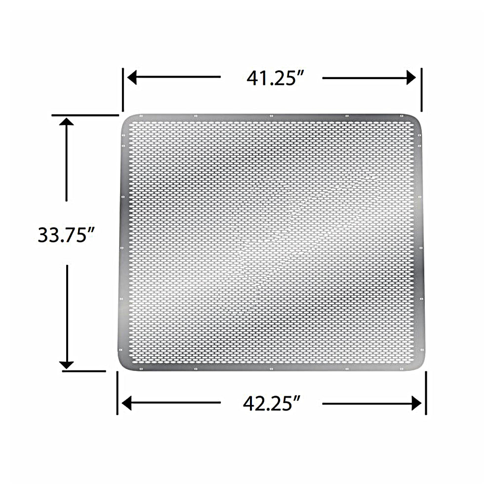 Peterbilt 357/377/378/379 Regular Hood Punched Grill Insert (Horizontal Ovals)