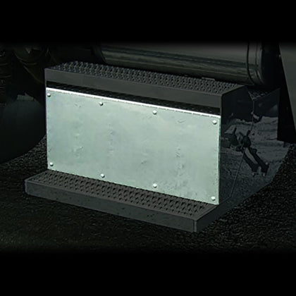 Roadwork's Stainless Steel Battery Box Trim for Peterbilt 379
