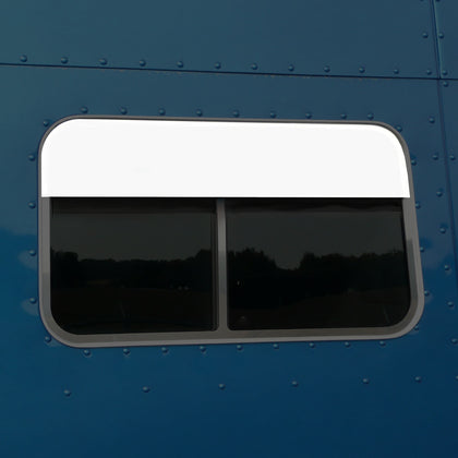 Roadwork's Stainless Steel 5" Chop Tops for Peterbilt 70" Sleeper Windows