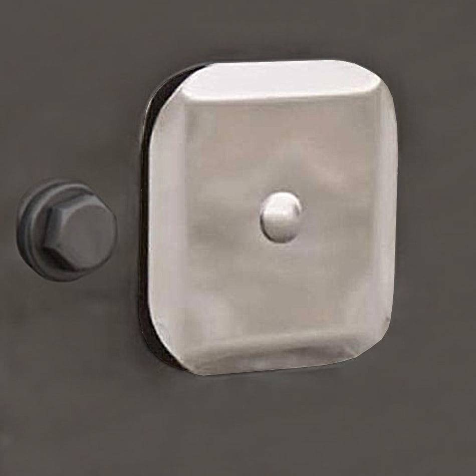 Roadwork's Peterbilt 389 Tow Hole Covers - Stainless Steel