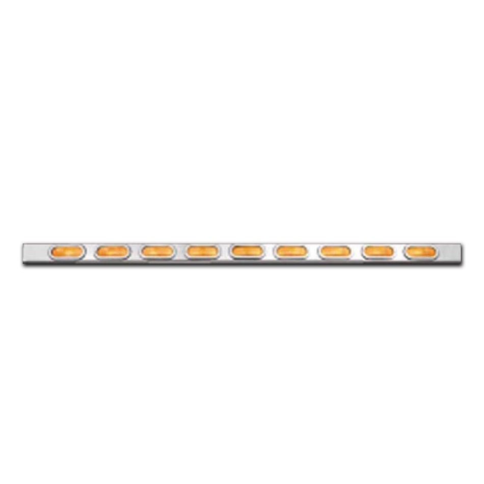 Roadworks Full Bumper Bar with 9 Oval Light Holes (no lights)