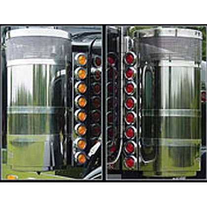 Roadworks 15" Diameter Premium Donaldson Breather Light Bars 26" Tall