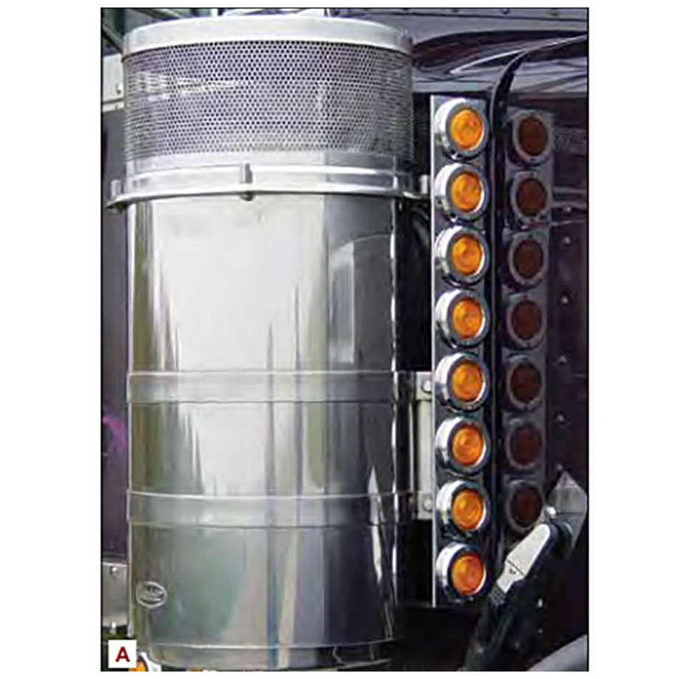 Roadwork's Peterbilt 15" Regular Donaldson Air Filter Light Set (Front or Rear)