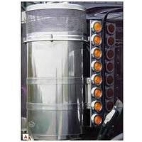 Roadwork's Peterbilt 15" Regular Donaldson Air Filter Light Set (Front or Rear)