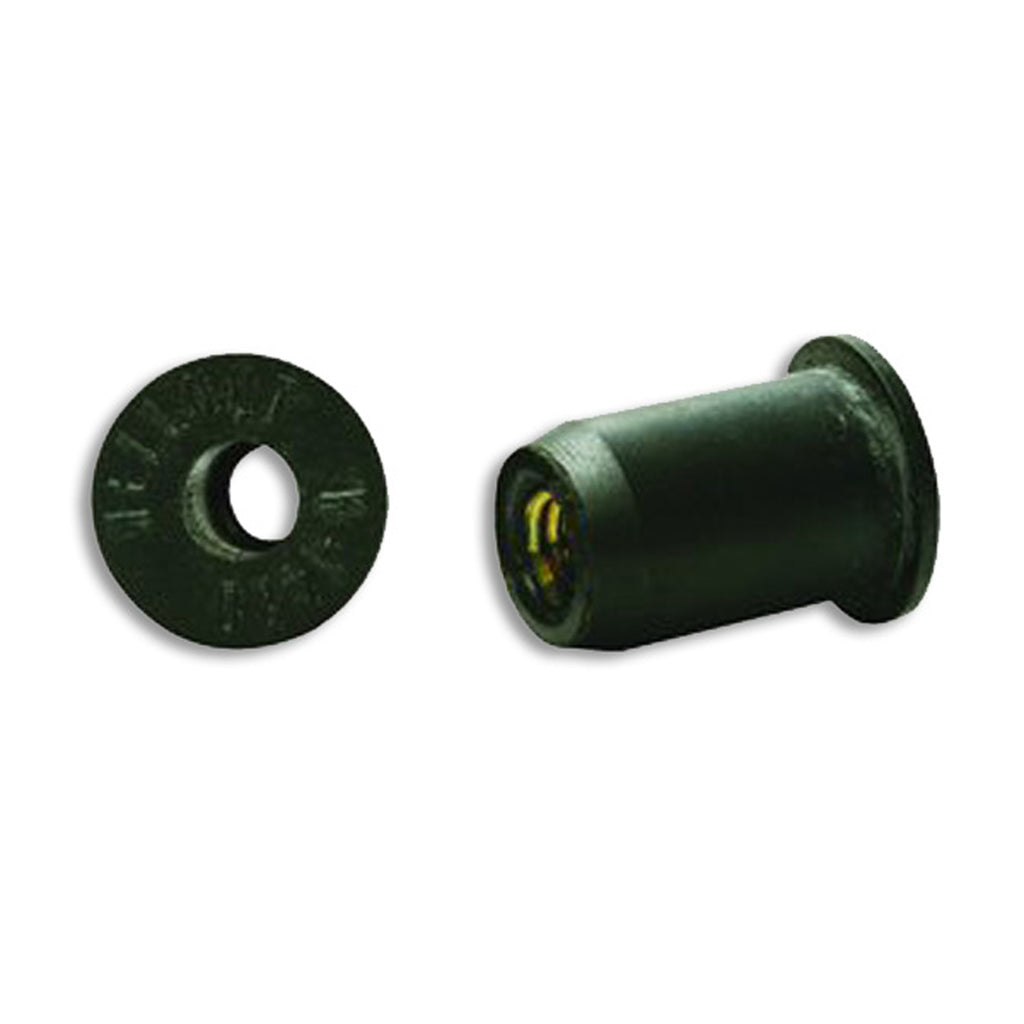 Roadworks Black Rubber Well Nuts (various sizes) 5pk Berube's Truck Accessories