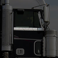 Roadwork's Freightliner Classic FLD FLA FLB Under Window Stainless Steel Trim
