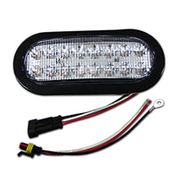 Sound Off Signal - 6" Oval Recess Mount Amber/Clear Warning Light