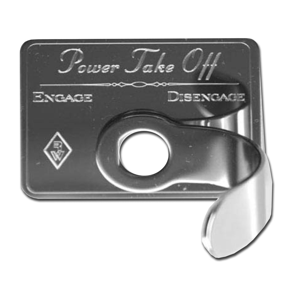 Rockwood 2002-2006 Kenworth Stainless Steel PTO Switch Guard w Chrome Nut