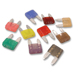 MINI Fuse Circuit Tap 46044, 16 GA UL1015 Red Wire w/ Butt Connector, 32V, 30A