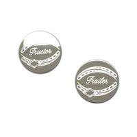 Rockwood Engraved Tractor & Trailer Stainless Steel Plaques