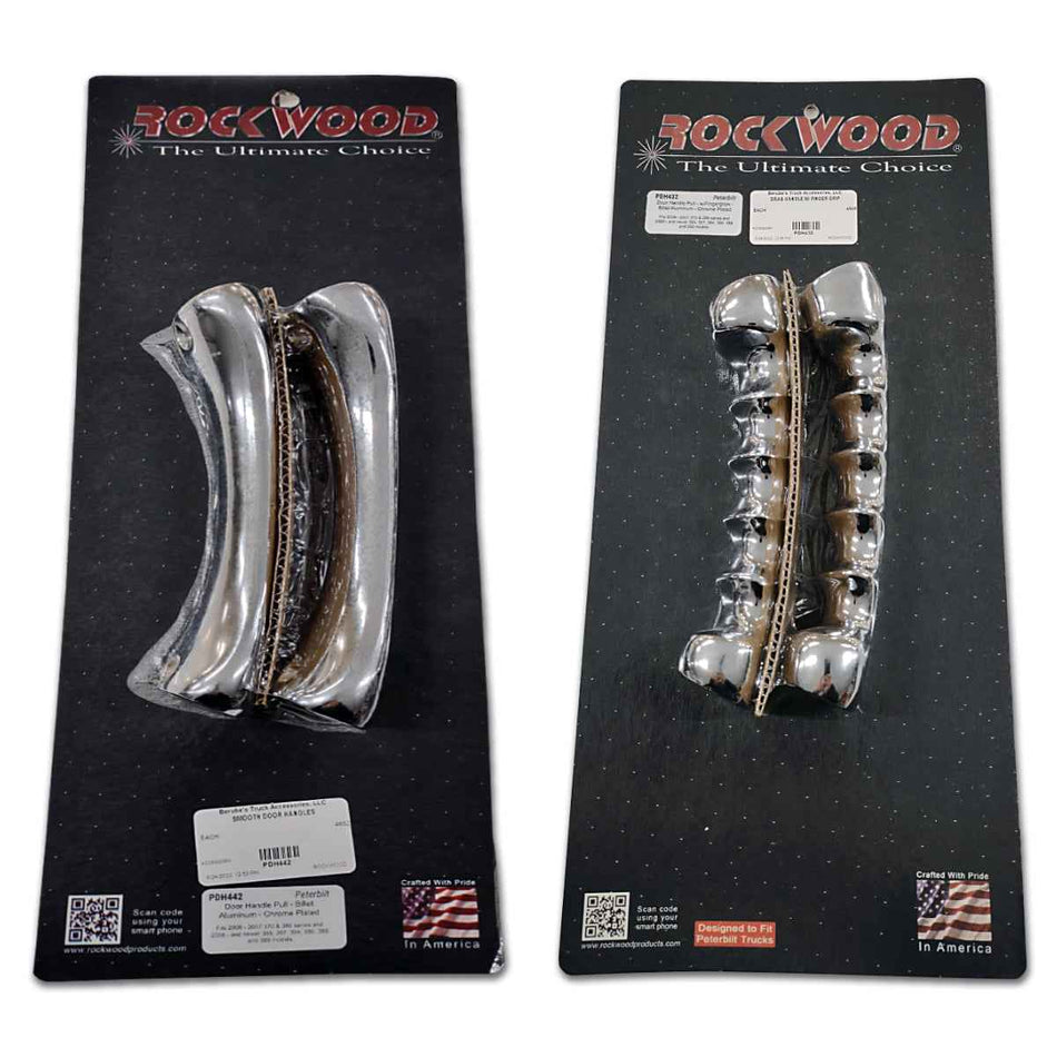 Peterbilt Chrome Door Handle Lever Smooth or Finger Grip Design