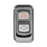 Rockwood 2006+ Peterbilt "Auxiliary Lights" Chrome Rocker Switch Cover